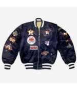Kate Upton 2022 World Series Houston Astros Blue Jacket