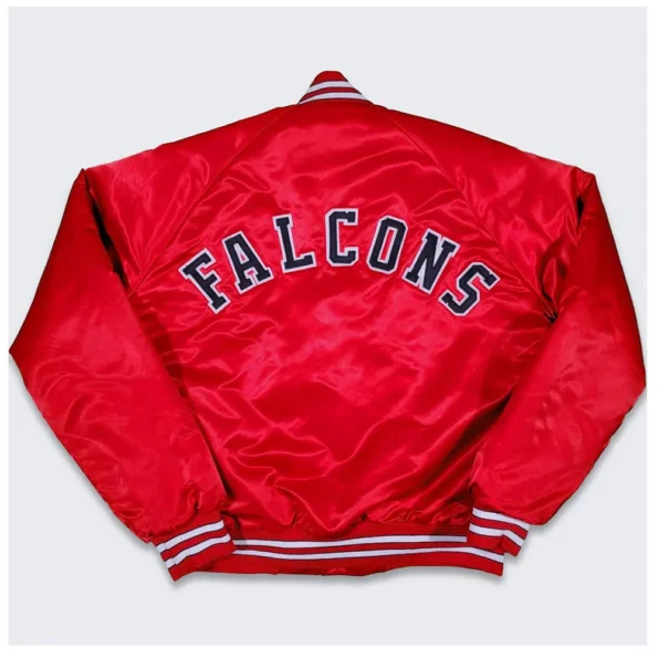 80’s Atlanta Falcons Red Bomber Satin Jacket 80’s Atlanta Falcons Red Bomber Satin Jacket