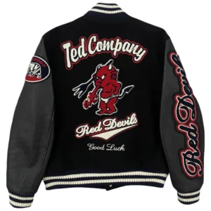 Tedmans Black Varsity Jacket