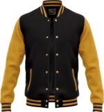 Black And Gold Varsity Jacket