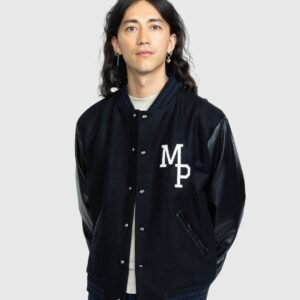 A.p.c. X Jean Touitou Miss Rayon Black Varsity Jacket