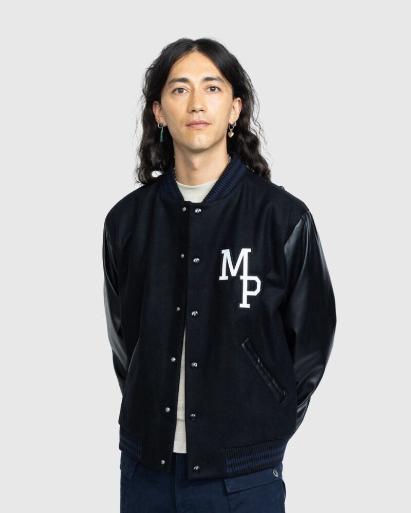 A.p.c. X Jean Touitou Miss Rayon Black Varsity Jacket