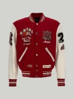AMIRI-Red-Letterman-Jacket AMIRI Red Letterman Jacket