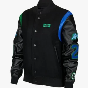 Aleali May Air Jordan Letterman Jacket