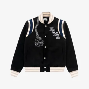 Anchors : Tide 3 Black Varsity Jacket