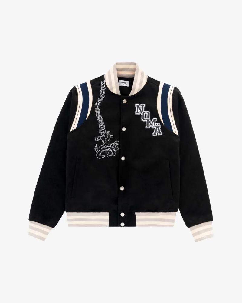 Anchors : Tide 3 Black Varsity Jacket