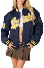 Angels Oversize Varsity Jacket