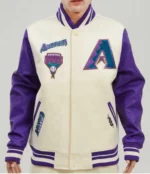 Arizona Diamondbacks Retro Classic Rib Wool Varsity Jacket