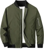 Army Green Varsity Jacket Army Green Varsity Jacket