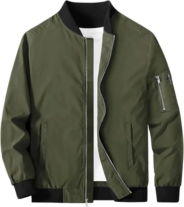 Army Green Varsity Jacket Army Green Varsity Jacket