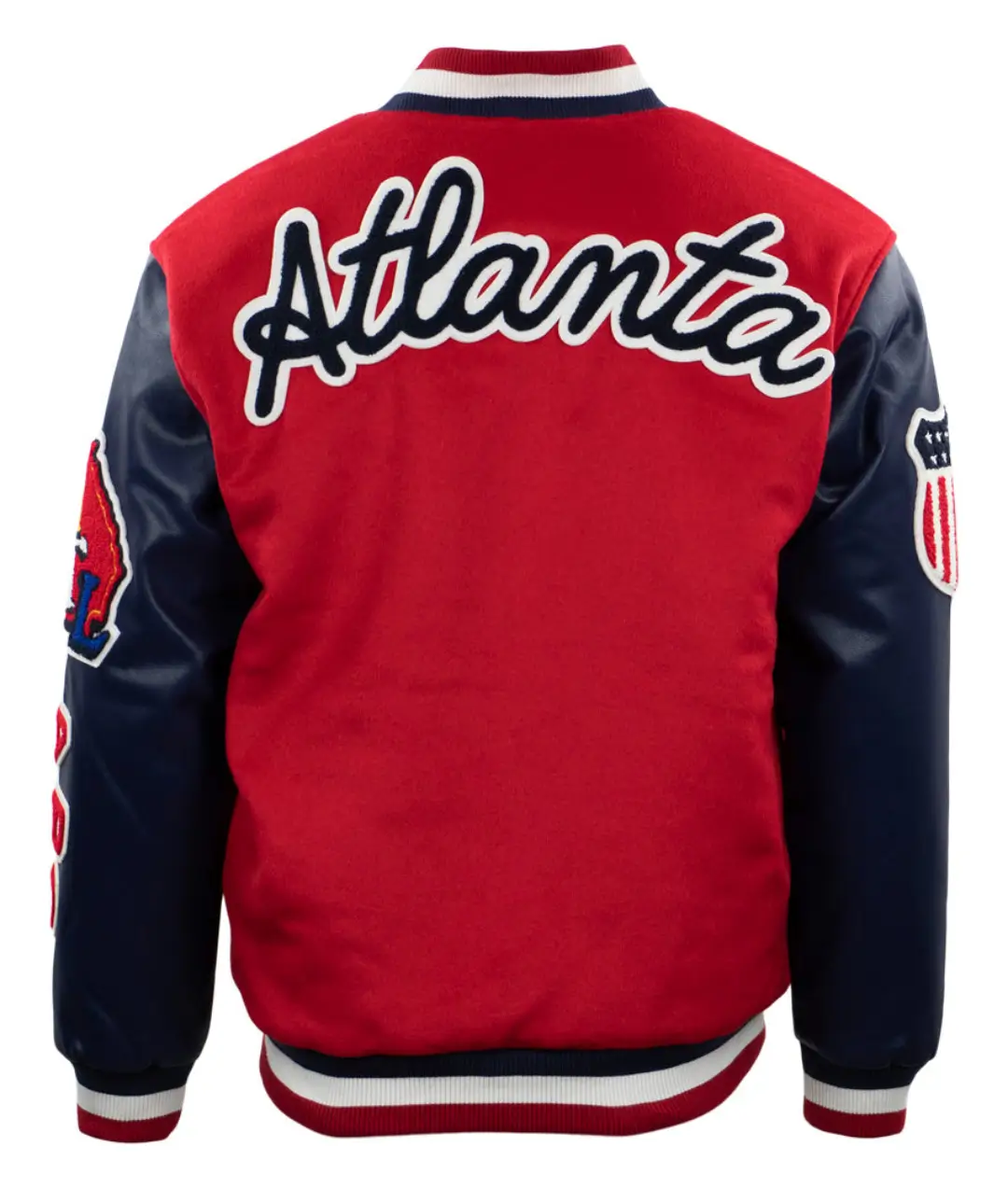 Atlanta Black Crackers Vintage Red & Navy Varsity Jacket Atlanta Black Crackers Vintage Red & Navy Varsity Jacket