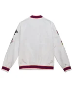 Atlanta Braves City Collection White Varsity Satin Jacket Atlanta Braves City Collection White Varsity Satin Jacket