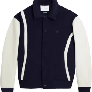Axel Arigato Bay Dark Wool College Jacket