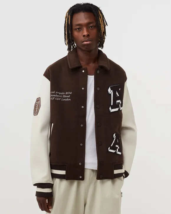 Axel-Arigato-Brown-And-White-Letterman-Jacket.webp Axel Arigato Brown And White Letterman Jacket