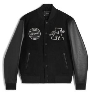 Axel Arigato Hudson Black Wool and Leather Varsity Jacket – Street Luxury Perfected The Axel Arigato Hudson Black Wool and Leather Varsity Jacket is a premium wardrobe essential that combines contemporary minimalism with classic varsity heritage. Known for its Scandinavian-inspired street-luxury, Axel Arigato delivers a jacket that blends craftsmanship, comfort, and timeless appeal. If you want a versatile outerwear piece that elevates your style and makes a bold statement, the Hudson Black Varsity Jacket is a must-have. Premium Materials and Craftsmanship The Hudson Black Wool and Leather Varsity Jacket is meticulously crafted with a wool-blend body and genuine leather sleeves, giving you durability and sophistication in one design. The rich black wool provides warmth and a polished finish, while the smooth leather sleeves add edge and contrast. This combination makes the jacket perfect for transitional weather and cold seasons. Ribbed trims on the collar, cuffs, and hem ensure a snug fit while reinforcing the classic varsity look. The snap-button front closure creates a clean, structured silhouette, allowing you to layer easily over t-shirts, hoodies, or shirts. Subtle Axel Arigato branding and embroidery add authenticity without distracting from the minimalist aesthetic. Comfort Meets Functionality While designed for style, the Hudson Black Varsity Jacket also excels in comfort and practicality. The wool-blend fabric keeps you warm, while the breathable lining ensures ease of movement and all-day wear. Side pockets provide convenience without compromising the sleek profile. The balance between structured fit and flexibility makes this jacket suitable for both casual and semi-formal occasions. Versatile Styling Options The Axel Arigato Hudson Black Wool and Leather Varsity Jacket is a versatile fashion investment. Its all-black palette offers endless styling opportunities: Urban Streetwear: Pair with ripped jeans, sneakers, and a hoodie for a bold city look. Smart-Casual: Layer over a button-up shirt and slim trousers with boots for a refined edge. Everyday Casual: Style with joggers and trainers for a clean athleisure vibe. This jacket adapts to your wardrobe seamlessly, making it suitable for game days, nights out, or casual workwear. Why Choose the Axel Arigato Hudson Black Varsity Jacket? Premium Craftsmanship: A high-quality mix of wool and leather designed for long-lasting wear. Minimalist Design: Clean and sophisticated with subtle Axel Arigato detailing. Seasonal Versatility: Perfect balance of warmth and breathability. Timeless Appeal: Varsity style reimagined for modern street-luxury fashion. Investment Piece: A jacket that holds its style and quality season after season. Perfect for All Occasions The Hudson Black Wool and Leather Varsity Jacket is not limited to one setting. Its sleek and understated design makes it adaptable to different occasions—whether you’re heading to a casual outing, weekend hangout, or semi-formal gathering. The jacket provides functionality while enhancing your overall style. Axel Arigato – A Symbol of Modern Street-Luxury Axel Arigato is recognized for blending minimalism with progressive streetwear aesthetics. The Hudson Varsity Jacket in Black Wool and Leather reflects this ethos perfectly—merging timeless varsity heritage with modern craftsmanship. Wearing this piece aligns you with a global community that values design, sustainability, and individuality. Key Features: Wool-blend body with premium leather sleeves Sleek black colorway for versatile styling Ribbed collar, cuffs, and hem for a secure fit Snap-button closure with a clean varsity silhouette Functional side pockets for convenience Axel Arigato signature detailing and embroidery Comfortable interior lining for all-day wear Care Instructions To preserve the quality of your Axel Arigato Hudson Black Varsity Jacket, dry cleaning is recommended. Avoid machine washing or tumble drying, as this can damage the wool and leather materials. Store in a breathable garment bag and avoid prolonged exposure to heat or sunlight. Conclusion The Axel Arigato Hudson Black Wool and Leather Varsity Jacket is the ultimate representation of street-luxury fashion. Combining high-quality materials, modern design, and timeless varsity inspiration, it’s a jacket that offers style, comfort, and versatility. Whether you’re elevating your streetwear game or looking for a standout outerwear piece, the Hudson Varsity Jacket is an investment that never goes out of style. Upgrade your collection today with the Axel Arigato Hudson Black Wool and Leather Varsity Jacket and experience premium craftsmanship at its best.
