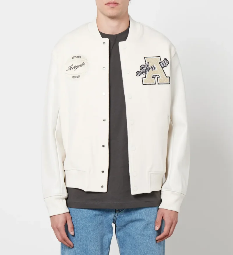 Axel Arigato Hudson Varsity Logo-appliqué Wool Jacket
