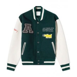 Axel Arigato Illusion Varsity Jacket (Dark Green)