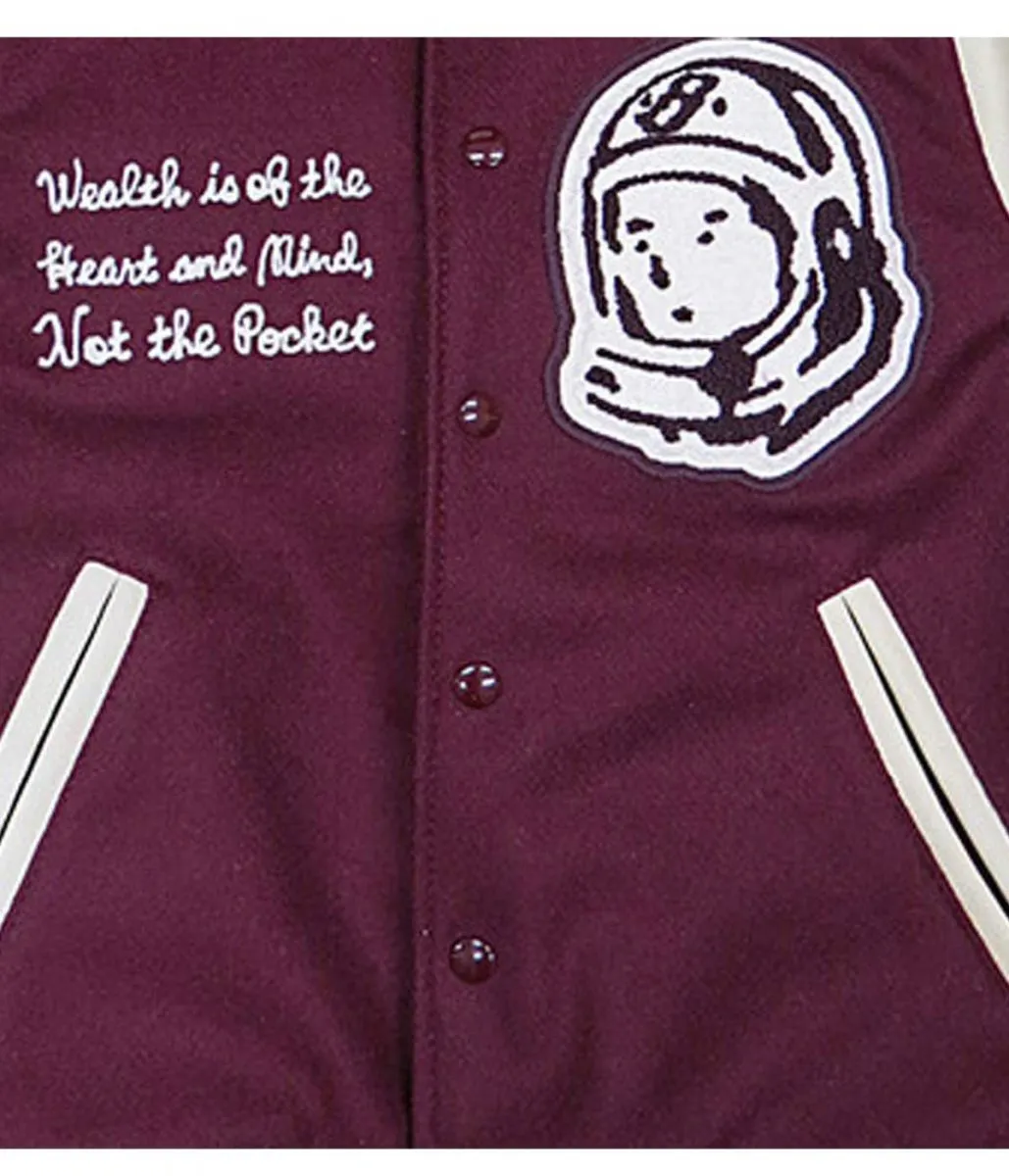 BBC Maroon and White Letterman Jacket BBC Maroon and White Letterman Jacket