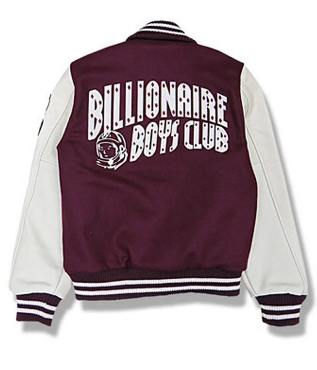 BBC Maroon and White Letterman Jacket BBC Maroon and White Letterman Jacket