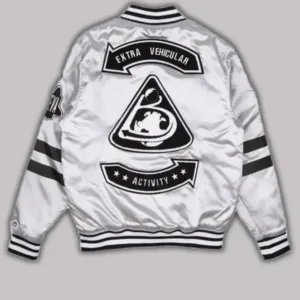 Turn heads with the BBC X Stadium Majestic Eva Silver Satin Jacket. Sleek satin design, premium quality, and bold streetwear style. Shop now 50% OFF Free Shipping.