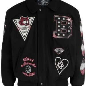 BILLIONAIRE BOYS CLUB Alumni wool blend varsity jacket