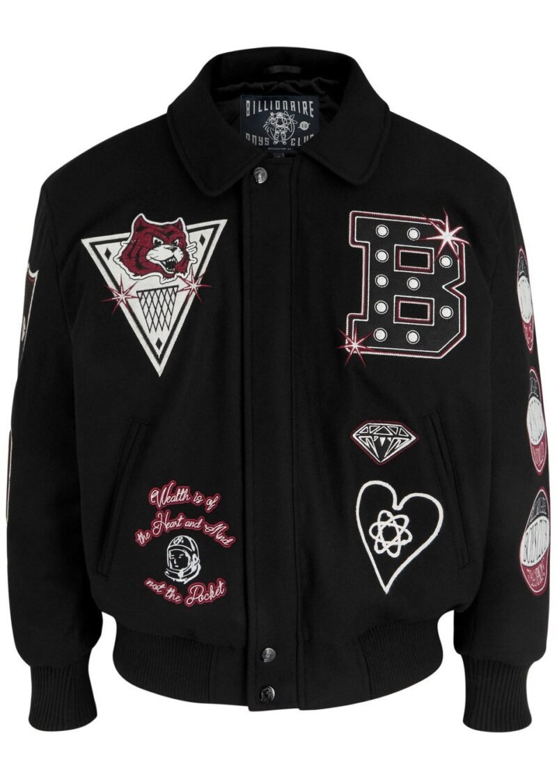 BILLIONAIRE BOYS CLUB Alumni wool blend varsity jacket