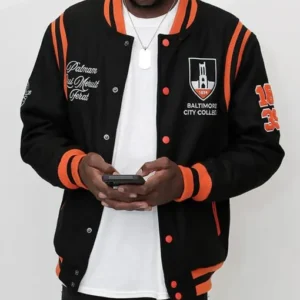 Baltimore City College Black Varsity Wool Jacket