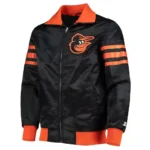 Baltimore-Orioles-The-Captain-II-Black-Satin-Jacket.webp Baltimore Orioles The Captain II Black Satin Jacket