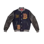 Baracuta Blue And Black Varsity Jacket