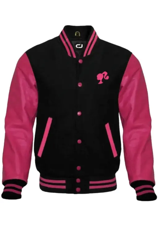 Barbie-Pink-Varsity-Jacket.webp Barbie Pink Varsity Jacket