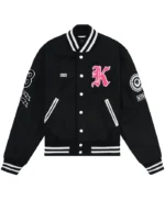 Barbie Varsity Black Wool Jacket