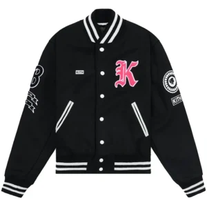 Barbie Varsity Black Wool Jacket
