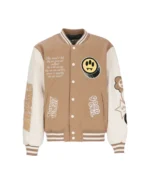 Barrow Wonder Brown And White Varsity Jacket