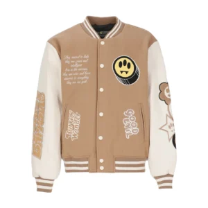 Barrow Wonder Brown And White Varsity Jacket