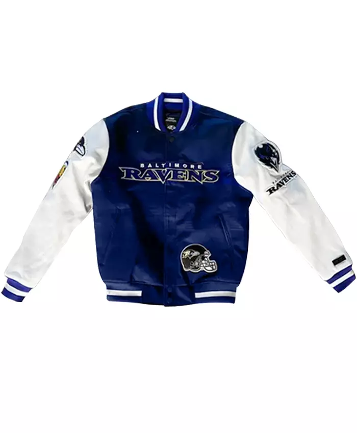 Bartel-Baltimore-Ravens-NFL-Varsity-Jacket-With-Patches.webp Bartel Baltimore Ravens NFL Varsity Jacket With Patches