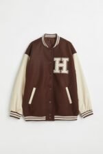 Baseball Brown And Cream Varsity Jacket