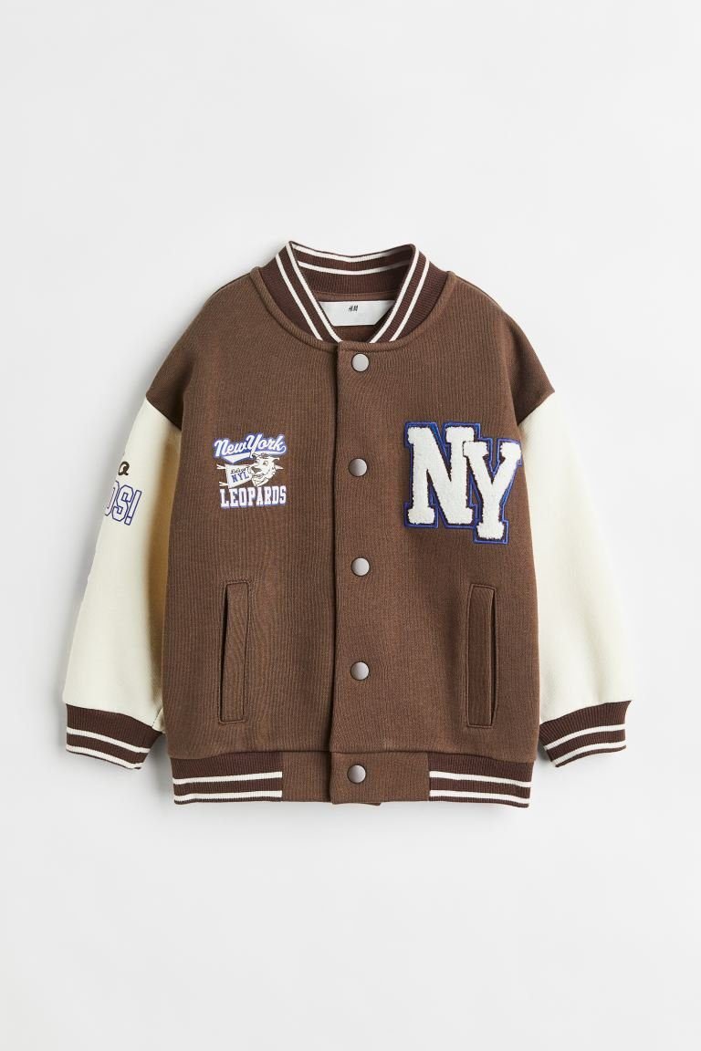 Baseball-Brown-And-White-Varsity-And-Letterman-Jacket.jpg Baseball Brown And White Varsity Jacket