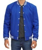 Baseball Style Royal Blue Varsity Jacket