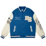 Battle Kid Heart Blue Varsity Jacket
