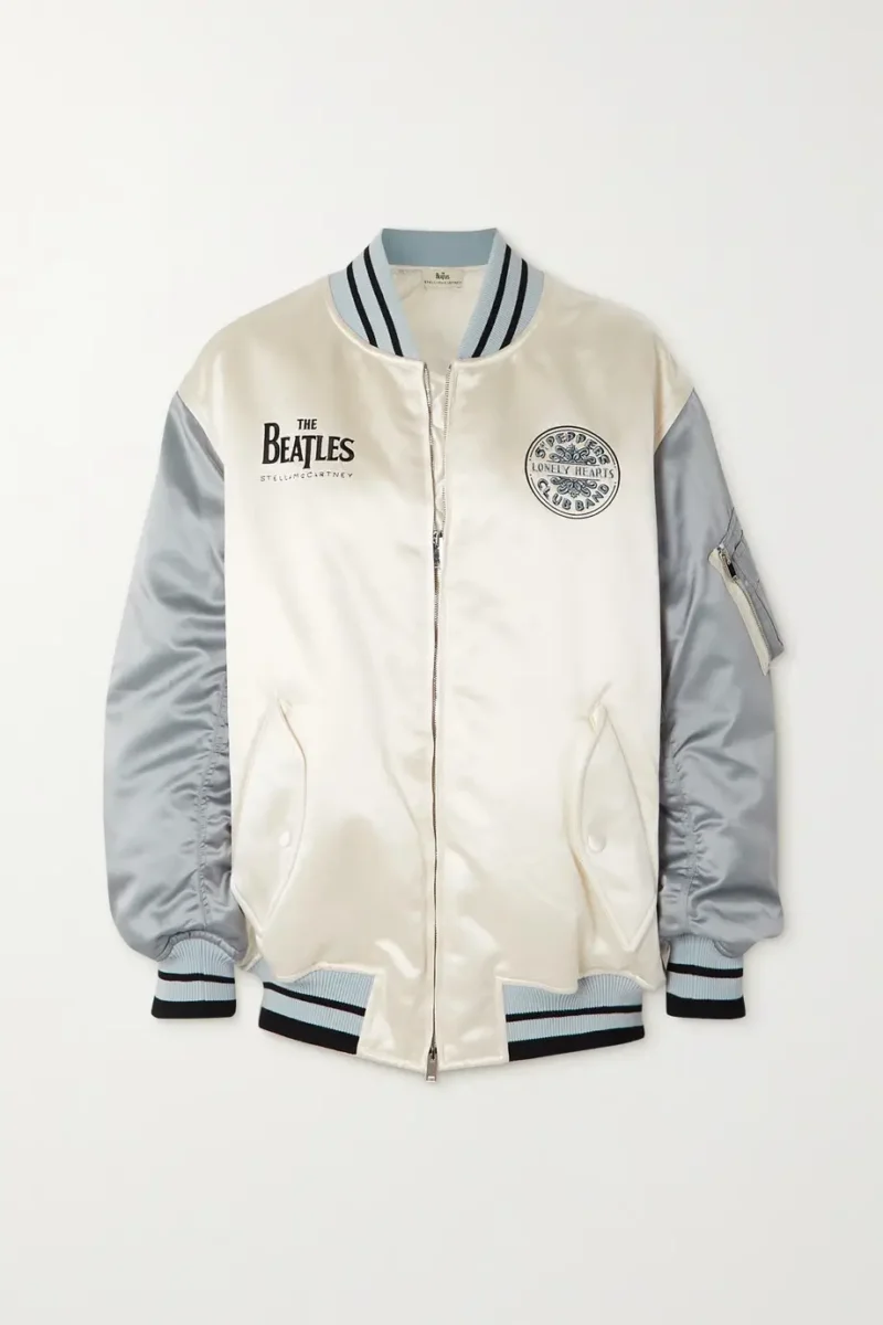 Beatles Get Back Satin Bomber Jacket Beatles Get Back Satin Bomber Jacket