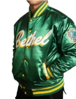 Bethel Iverson High School Green Satin Varsity Jacket