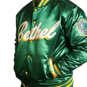 Bethel Iverson High School Green Satin Varsity Jacket