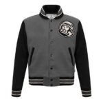 Billionaire Boys Club Astro Grey And Black Varsity Jacket Billionaire Boys Club Astro Grey And Black Varsity Jacket