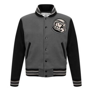 Billionaire Boys Club Astro Grey And Black Varsity Jacket