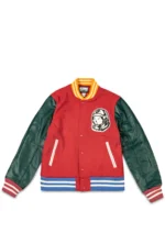 Billionaire Boys Club Red And Green Letterman Jacket Billionaire Boys Club Red And Green Letterman Jacket