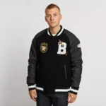 Billionaire boys Club Varsity Real Leather sleeves Jacket