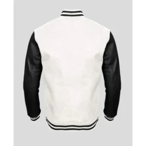 Black And White Varsity Jacket Mens