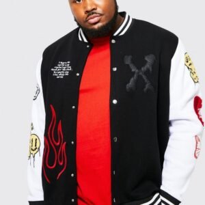 Black And White X Letterman And Varsity Jacket