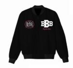 Black Bottle Boys And Girls Varsity Bomber Jacket