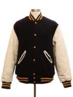 Black Gold And White Varsity jacket